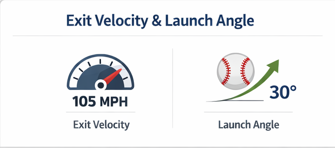 오타니 쇼헤이 분석 - 경기력 데이터 요약 인포그래픽(타구 질·발사각·최근 구간 비교)