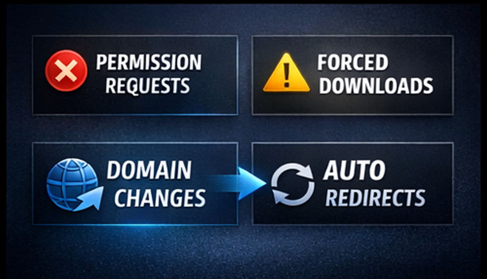 해외 스포츠중계 사이트 수익 구조 관점의 위험 신호(권한·설치·도메인 변경)